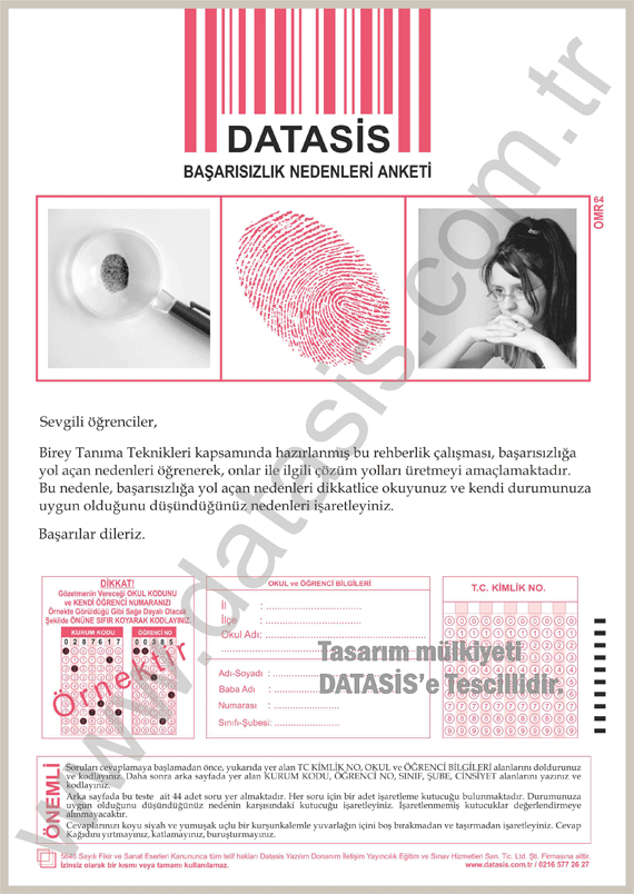 Başarısızlık Nedenleri Anketi Başarısızlık Nedenleri Anketi